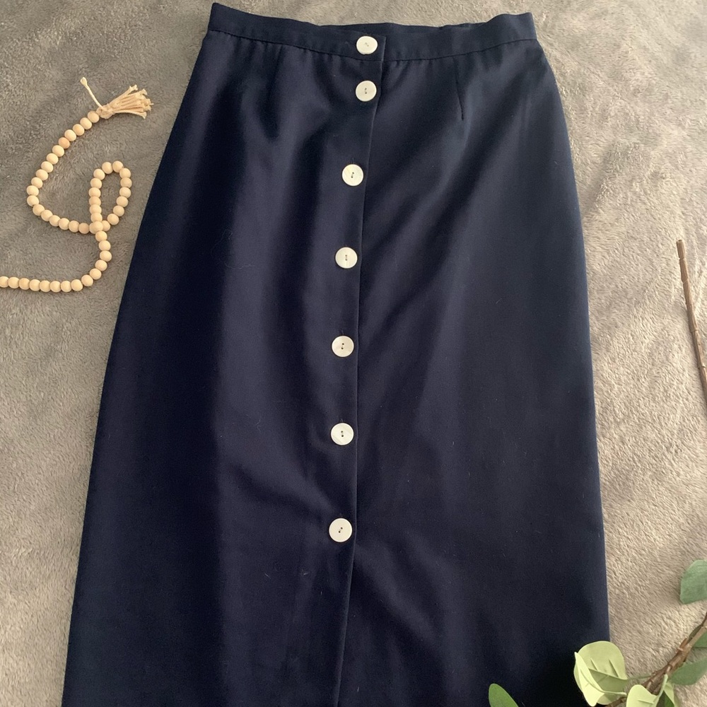 Vintage retro office penicillin midi skirt